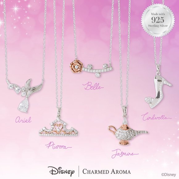 Disney Princess Jasmine Genie Lamp Necklace, 925 Sterling Silver - Picture 5 of 5